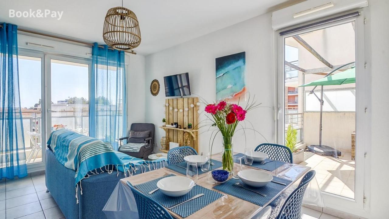 Les Alouettes Studio Avec Terrasse, Garage Et Piscine ラシオタ エクステリア 写真